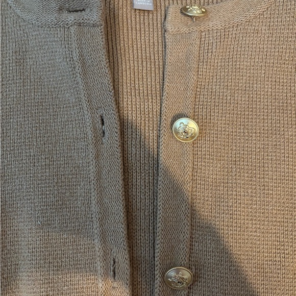 J. Crew Camel Button-Up Cardigan - Picture 2 of 3